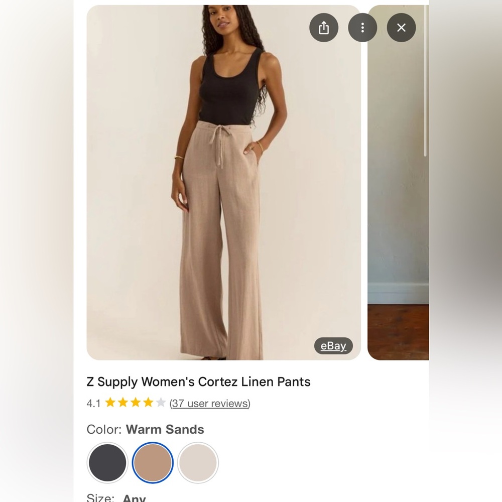 Z Suppy Cortez Pants in Warm Sands